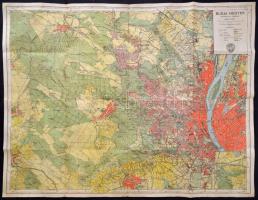 1947 Budai -hegyek kiránduló térképe, 1:25.000. Bp., Honvéd Térképészeti Intézet, kis szakadással, 63x80 cm.