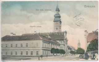 1908 Eperjes, Presov; Görög Katolikus templom, Püspöki Palota / Greek Catholic church, bishops palace (Rb)
