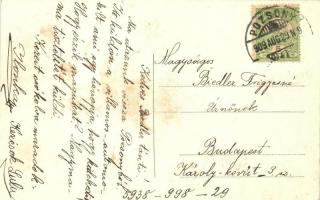 1909 Pozsony, Pressburg, Bratislava; Vaskutacska, Ferdinánd király vasfürdő, korai trolibusz / Eisen...