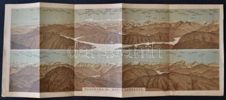 cca 1900 8 db panorámakép svájci Baedekkerből