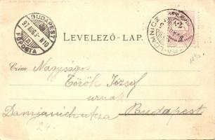 1897 (Vorläufer!) Tátra, Ótátrafüred, Központi Kárpátok Poprád felől, Alsó-Tátrafüred / Fatransko-ta...