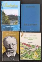 4 db Balaton témájú könyv: Balaton panoráma, Balaton-Felvidék tájegységei, Balaton: A magyar Riviéra, Jókai-Balatonfüred.