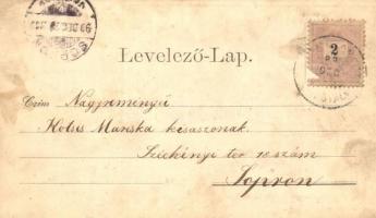 1899 Mártonhely, Martjanci; templom és iskola / church and school (fl)