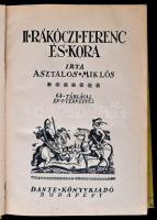 Asztalos Miklós: II. Rákóczi Ferenc és kora. Bp., 1934, Dante, 492 p. térkép nélkül. Kiadói aranyozo...