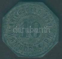 Német Birodalom/ Császárság/ Hamborn 1917. 10Pf szükségpénz T:3