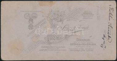 1899  gróf Festetics Andorné Dömjén Rózsa színművésznő (1821- 1932), a Nemzeti Színház színésze, a F...