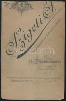 Klébersberg Kónó (1875-1932) keményhátú fotója. 11x17 cm
