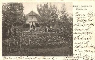 1905 Szamosfő, Maguri; Magurai nyaralótelep, Horváth villa Honfoglalás / holiday resort, villa (kis szakadás / small tear)