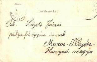 1902 Nagyszeben, Hermannstadt, Sibiu; Magy. áll. főgimnázium és evangélikus püspök háza / grammar sc...