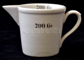 Zsolnay patikai mérőedény, festett, jelzett, apró kopásokkal, d: 8,5 cm