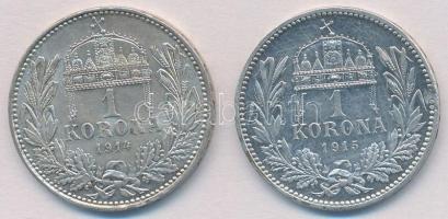 1914KB-1915KB 1K Ag "Ferenc József" (2x) T:1-,2 ph.
Adamo K5.1