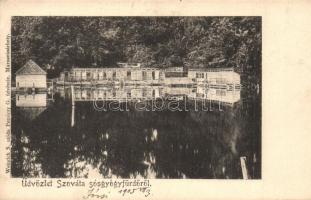 1905 Szováta-sósgyógyfürdő, Sovata; strand. Weinrich S. utóda Petróczy G. felvétele / swimming pool