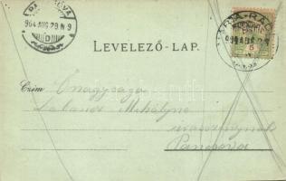 1904 Máriaradna, Radna; Kegytemplom belső / Kirche / church interior. Greg. Fischer Art Nouveau, flo...