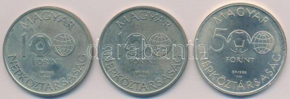1985. 100Ft alpakka "Labdarúgó Világbajnokság Mexikó - Térkép" (2x) + 1986. 500Ft Ag &quot...