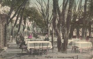 Budapest XII. Zugliget, Szarvas vendéglő, étterem, kert. Kiadja Kloze Róbert (r)