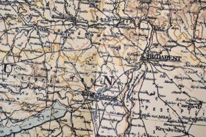 1966 Österreich-Ungarn 1914, Freytag-Berndt & Antaria, Wien, reprint térkép, 71×105 cm