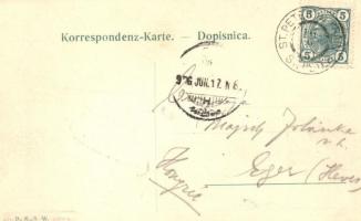 1906 Pivka, St. Petra na Krasu, San Pietro del Carso, St. Peter in Krain; Hotel St. Peter, sawmill