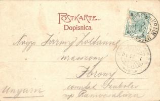 1901 Pivka, St. Petra na Krasu, San Pietro del Carso, St. Peter in Krain; Bahnhof / Postaja / railwa...