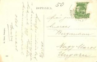 1915 Postojna, Adelsberg; Spomenik Miroslava Vilharja / statue of Miroslav Vilhar (EK)