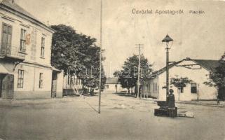 Apostag, Piac tér. Kiadja Bencze Sándor (EK)