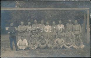 1914 Lugos, Katonai tanítói gárda football csapata fotólap / Military teachers football team