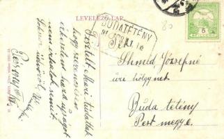 Pécs, M. kir. dohánygyár. W. L. Bp. 6815. (apró szakadás / tiny tear)