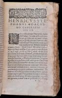 Herodoti Halicarnassei historiae libri IX et de vita Homeri libellus, Francofurti, 1595, Andreae Wec...