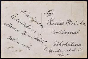 I vh. alakulat csapatkép tabló tisztekkel fotólap méretben