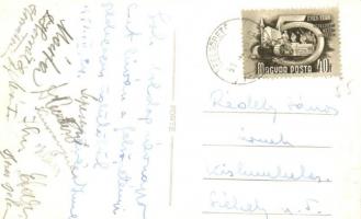 1951 Felsőpetény, utcakép, Földműves szövetkezet üzlete, automobil. photo