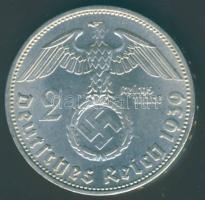 Német 3. Birodalom 1939D 2M Ag "Hindenburg" T:2+