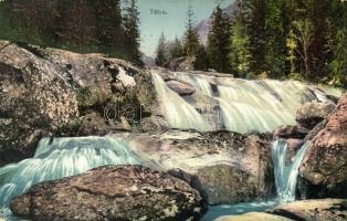 Tátra, Magas Tátra, Vysoké Tatry; Tarpatak alsó vízesése. Kiadja Feitzinger Ede Ph. No. 1063. / Kolbach, unterer Wasserfall / waterfall (EK)