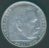 Német 3. Birodalom 1937G 2M Ag "Hindenburg" T:2-