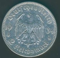 Német 3. Birodalom 1934A 2RM Ag "Garnisönkirche dátummal" T:3+