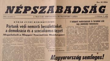 1956 Népszabadság I. évfolyam 1. szám