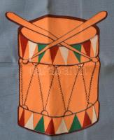 cca 1970 Kisdobos zászló / Young pioneer flag. 68x44 cm