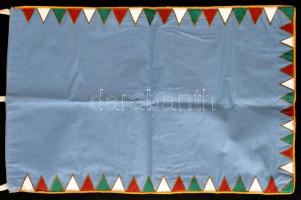 cca 1970 Kisdobos zászló / Young pioneer flag. 68x44 cm