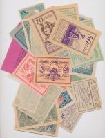 Ausztria 1920-1921. 30db-os papír szükségpénz tétel T:I,I- Austria 1920-1921. 30pcs of paper necessity notes C:UNC,AU