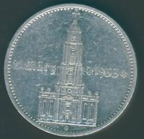Német 3. Birodalom 1934G 5RM Ag "Garnisonkirche" dátummal T:3+