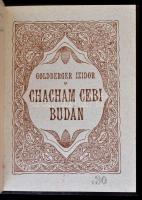Goldberger Izidor (1876-1944): Chacham Cebi Budán. A címlap rajza Goldberger Erzsike munkája. Bp.,[1...