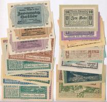 Ausztria 1920-1921. 30db-os papír szükségpénz tétel T:I,I- Austria 1920-1921. 30pcs of paper necessity notes C:UNC,AU