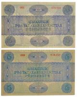 1919. 5K "MÁS TÖRVÉNYES..." +  5K "OSZTRÁK-MAGYAR BANK BANKJEGYEIRE" T:II,III sz...