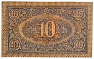 1919. augusztus 9. 10K T:II-,III /
Hungary 9th August 1919 10 Korona C:VF,F 
Adamo K13