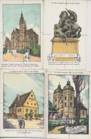 13 db RÉGI magyar irredenta művészlap színes próbanyomata, köztük fordított nyomatok / 13 pre-1945 p...