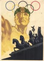 1936 Deutschland. XI. Olympische Spiele Berlin / Summer Olympics in Berlin, So. Stpl s: Franz Würbel (EK)