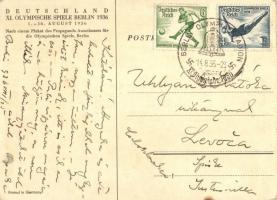 1936 Deutschland. XI. Olympische Spiele Berlin / Summer Olympics in Berlin, So. Stpl s: Franz Würbel...