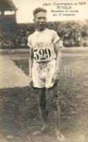 1924 Jeux Olympiques. Ritola, Recordman du monde des 10 kilometres / 1924 Summer Olympics in Paris. Vilho Ville Eino Ritola, Finnish long-distance runner (He holds the record of winning most athletics medals in one Olympic games event)