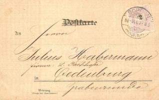 1898 Gruss vom Gut-Heil. Turnfest! Vater Jahn / German Gymnastics Festival advertisement art postcar...