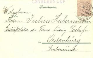 1899 Willkommen Gut-Heil. Turnfest! / German Gymnastics Festival advertisement art postcard. Kunstan...