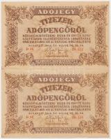 1946. 10.000AP (2x) vízjeles papíron, sorszámozott T:I,I-