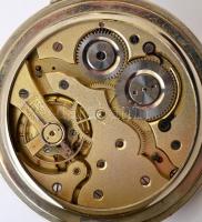 Nagyméretű, nyolc napos járatú zsebóra másodperc, hónap, dátum, nap mutatókkal. Hibátlan számlappal,...